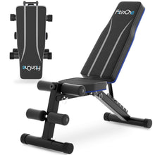 Load image into Gallery viewer, FitinOne Adjustable Weight Bench, 660LBS Foldable Workout Bench for Home Gym, Incline Decline Flat Bench Press with Quick Folding &amp; Fast Adjustment
