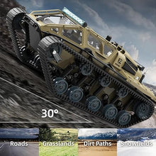 Load image into Gallery viewer, RC Tank Car, 1:16 Remote Control Crawler 10KM/H High Speed Tank, 2.4Ghz RC Rock Crawler Off-Road
