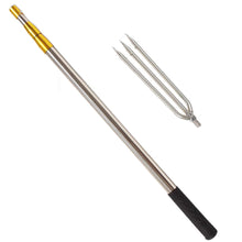 Load image into Gallery viewer, Aofong Fish Gaff 6.2ft Telescopic Rods with 1 to 3-Teeth,Sea and Ice Fishing Spear,Stainless Steel Inverted Tooth Harpoons,Thickened Fish Gig (6.2ft+3 Teeth)

