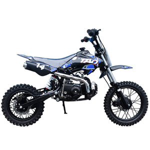 110cc Dirt Bike Pit Kids Pitbike 110 with Gloves, Goggle and Handgrip (Black)