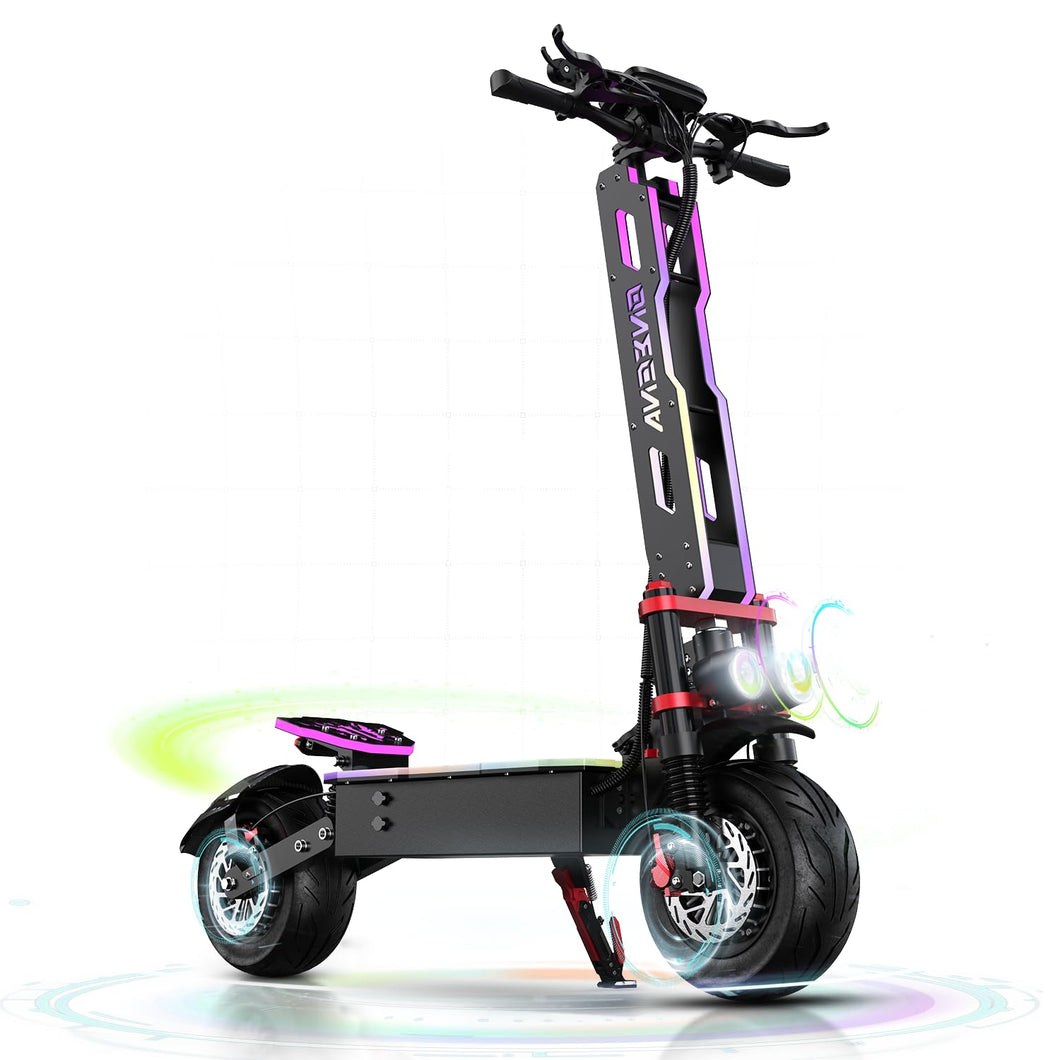 Electric Scooter, 7000W Dual Motor, 55 MPH Max Speed and 60V 38Ah Battery, Large Display, 12