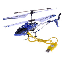 Load image into Gallery viewer, S107G 3 Channel RC Helicopter with Gyro, Blue
