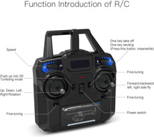 Load image into Gallery viewer, RC Helicopter, 4 Channel Remote Control Helicopter with 6-Axis Gyro, 2.4GHz RC Aircraft with 3D Flips, Altitude Hold, One Key Take Off/Landing
