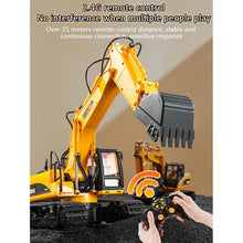 Load image into Gallery viewer, 3 in 1 Remote Control Excavator Toy 1/14 Scale RC Excavator, 16 Channel Upgrade Full Functional Construction Vehicles
