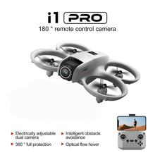 Load image into Gallery viewer, Mini Drone with Dual ESC Camera And Cool Light for Adults, Self Flying Drone that Follows You, 360° Flip, Gesture Photography/video recording
