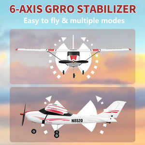 Remote Control Airplane Cessna Ready to Fly, Brushless Motor 6-axis Gy ...