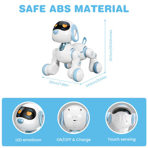 Robot Dog, Remote Control Dog Robot for Kids with Head Touch Sensing and Music Function, Programmable Interactive Funny Toy