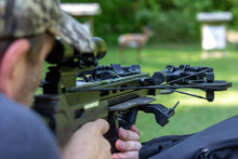 Load image into Gallery viewer, Killer Instinct Rapid 420 Crossbow - 420 FPS High-Speed Hunting Crossbow with 4×32 Scope, Rope Cocker, Arrows, Quiver &amp; Rail Lube - Compact &amp; Powerful Kit
