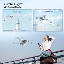 Load image into Gallery viewer, F10 Foldable Drone with Camera for Adults, Brushless Motor, 1080P HD FPV Live Video, Altitude Hold, Headless Mode,3D Flips
