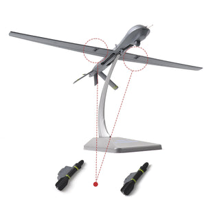 1B Predator Drone 1/72 Metal Airplane Model Kits with Stand CAFB 432nd Wing DieCast Alloy Fighter Model Pre-Build Military Aircraft Collection