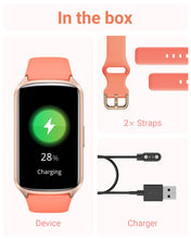 Load image into Gallery viewer, Amzhero Health Fitness Tracker with 24/7 Heart Rate, Blood Oxygen -Lemon Yellow
