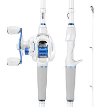 Load image into Gallery viewer, KastKing Centron Lite Fishing Rod and Reel Combo, Casting-6ft 6in, Medium, Left Handed, White
