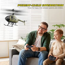Load image into Gallery viewer, Remote Control Helicopter for Kids, Camouflage RC Helicopter, 2.4GHz Radio Controlled Airplane with Gyro 3 Channel Indoor Toy

