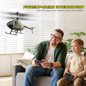 Remote Control Helicopter for Kids, Camouflage RC Helicopter, 2.4GHz Radio Controlled Airplane with Gyro 3 Channel Indoor Toy