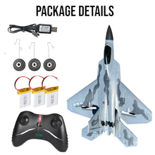 Load image into Gallery viewer, RC Jet Plane 2.4GHz Remote Control Airplane Gift for Kids and Adults - New Planes Model Led Light Aircraft Fighter Army Toy
