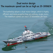 Load image into Gallery viewer, RC Boat, 30KM/H High Speed RC Aircraft Carrier, 2.4Ghz Simulated Electric RC Battleship, 26.7 Inches 1:438 Scale Water Remote Control Aircraft Carrier
