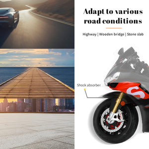 24V Electric Dirt Bike Speed up to 16MPH, Kids Motorcycle Long Battery Life,Aprilia Licensed Ride On Motorcycle Kids 3-12 Years