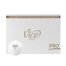 Load image into Gallery viewer, Vice Pro White Golf Balls (Double Dozen (24 Golf Balls))
