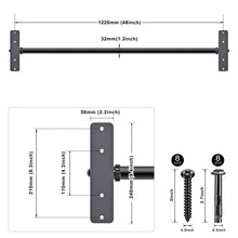 Load image into Gallery viewer, Kipika 48" Heavy Duty Ceiling Pull Up Bar -  Base Size: 8.3"x2"
