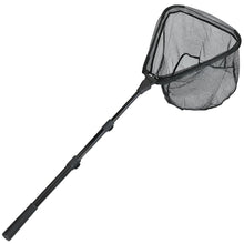 Load image into Gallery viewer, Fishing Landing Net with Telescoping Pole Handle Extends to 63 inches, Carbon Fiber Handle Extended from 23.6 inches to 47 inches
