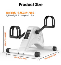 Load image into Gallery viewer, Under Desk Bike Pedal Exerciser - White
