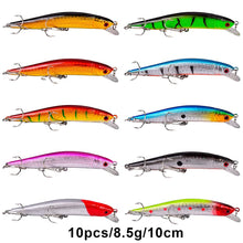 Load image into Gallery viewer, Bass Fishing Lures Kit Set Topwater Hard Baits Minnow Crankbait Pencil VIB Swimbait for Bass Pike Fit Saltwater and Freshwater (560-56pcs)
