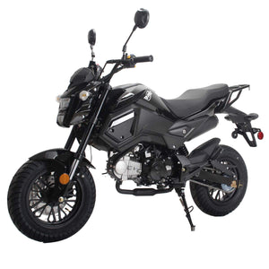 X-PRO 125cc Vader Adult Gas Motorcycle Dirt Motorcycle Street Bike (Black)