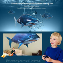 Load image into Gallery viewer, Remote Control Shark Toys Swimming Fish RC Animal Toy Infrared RC Fly Air Balloons Clown Fish Toy (Blue)
