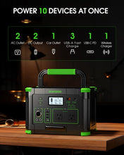 Load image into Gallery viewer, Portable Power Station 1000W 999Wh Solar Generator for Outdoor Camping
