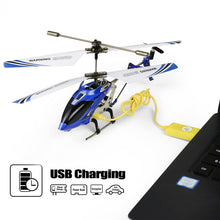 Load image into Gallery viewer, S107/S107G Phantom 3CH 3.5 Channel Mini RC Helicopter with Gyro Blue
