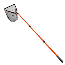 Load image into Gallery viewer, Fiblink Folding Aluminum Fishing Landing Net Fish Net with Extending Telescoping Pole Handle (Orange-Extend Length: 59-118 inches)
