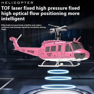 1/48 RC Helicopter for Adults, RC ERA C032 UH-1 Huey 2.4G 6CH Gyro Stabilized Remote Control Aircraft with Altitude Hold & Optical Flow