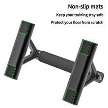 Load image into Gallery viewer, SELEWAERE Metal Parallettes Floor Workout Push Up Handles Non-Slip Pushup Bars Handstand Bars for Calisthenic Fitness Sturdy Steel Tubing with NBR Foam Covered Grip, Load up to 600 lbs
