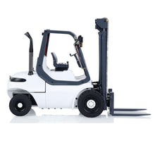 Load image into Gallery viewer, Metal 1/14 RC Hydraulic Forklift Wheeled Transfer Car Hydraulic System RTR Construction Vehicles Motor (White and Grey)
