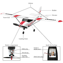 Load image into Gallery viewer, Remote Control Airplane Cessna Ready to Fly, Brushless Motor 6-axis Gyro Stabilizer 3 Flight Mode Stunt Flying, Easy Trainer for Beginner &amp; Kid
