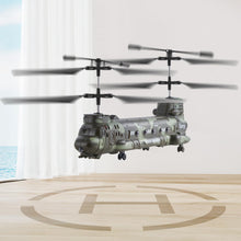 Load image into Gallery viewer, RC Helicopter, 2.4GHz Military Remote Control Helicopter, 3.5 Channel RC Airplane for Kid, 20 Mins Flight Time, One-Key Takeoff/Landing &amp; LED Lights
