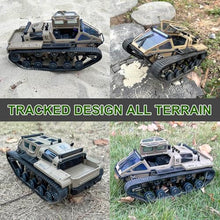 Load image into Gallery viewer, WPLDEWAN RC Tank Car 1/16 Scale Remote Control Tank Off Road RC Crawler 4WD RTR 360°Rotating Drifting Dual Motor Gearbox
