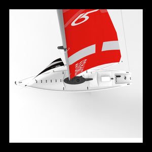 53" Remote Control Boat Wind Power 2.4G Unpowered Assembled Electric RC Sailing Boat for Hobby Boys Adults (S)