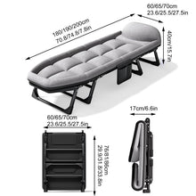 Load image into Gallery viewer, Camping Cot - Heavy Duty Portable Folding Bed with Cushion &amp; Pillow for Comfortable Sleep, Perfect for Outdoor Recreation and Camping Adventures
