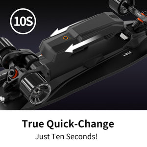 180Wh Electric Skateboard with Remote, Top Speed of 23 Mph, Quick-Swap Battery, 440 LBS Max Load, IP55 Waterproof