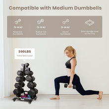 Load image into Gallery viewer, LIONSCOOL Premium Solid Steel Dumbbell Rack Stand Only,  (Medium, 300 LBS)
