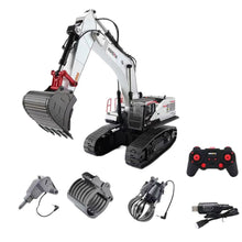 Load image into Gallery viewer, 4 in 1 Remote Control Excavator with Grab Drill Metal Shovel, 22 Channel Full Functional Construction Tractor
