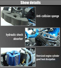 Load image into Gallery viewer, 1/10 Nitro RC Truck for Adult Two Speed 2.4G Full Proportional Nitro Gas Power Car 18CXP Nitro Engine Hobby Grade Racing
