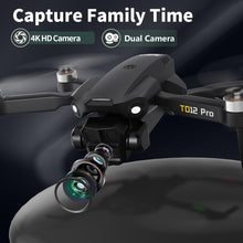 Load image into Gallery viewer, Drone with Camera 4K, Drones for Adults Level 3 Wind Resistance Optical Flow Positioning Brushless Motor 90° Electrically Adjustable Foldable RC
