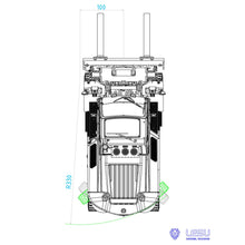 Load image into Gallery viewer, RC Hydraulic Forklift 1/14 Metal RC Truck Heavy Forklift, Light Sound System Construction Vehicle Model Painted Green
