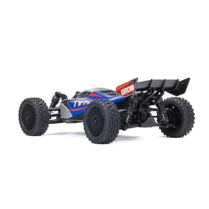 RC Car Typhon GROM 4x4 Smart Small Scale Buggy RTR with Battery & Charger, Blue/Silver ARA2106T1