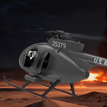 Load image into Gallery viewer, rcxperts YU Xiang F119S MD500 Remote Control Helicopter, 1/16 2.4G 9CH 250-Class 6-Axis Gyro Military RC Helicopter
