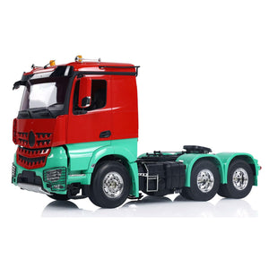1/14 6x4 RC Tractor Truck Painted Assembled Remote Control Car Model Light Sound Construction Vehicles
