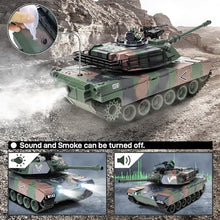 Load image into Gallery viewer, Supdex 1:18 RC Tank, 2.4Ghz M1A2 Remote Control Tank Model Toys, 15 Channel Battle Army Toy
