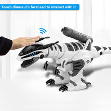 Load image into Gallery viewer, RC Interactive Dinosaur Robot - Programmable T-rex Toy with Fight Mode, Walking, Singing, Dancing, Shooting - Gift for 3-10 Year Olds
